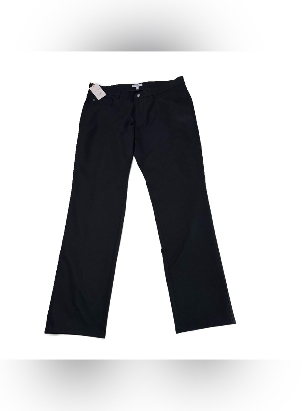 Peter Millar Classic Black Men's Straight-Leg Pants